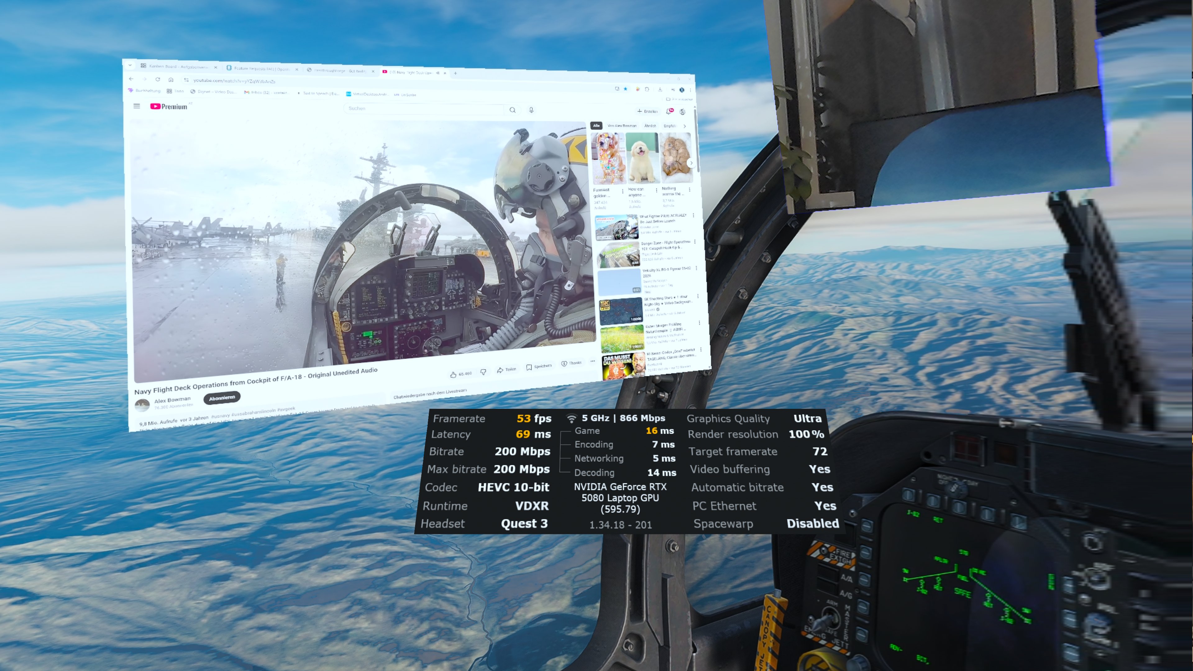 Window Capture - YouTube video as a floating VR mask