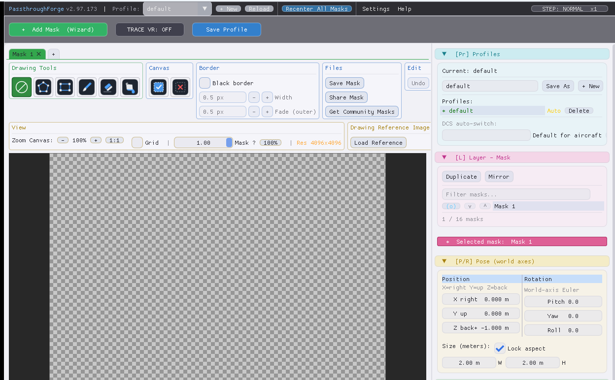 The PassthroughForge desktop editor.