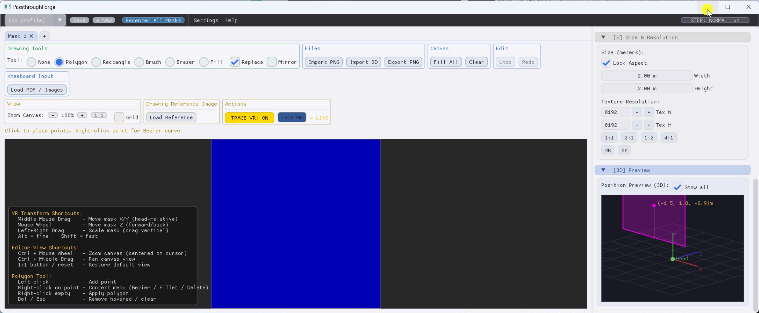 Tray icon and the right-click context menu.
